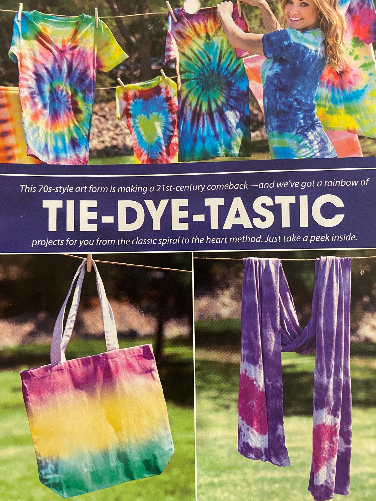 TieDye Kit with 5 dye colors and step by step instructions. Etsy