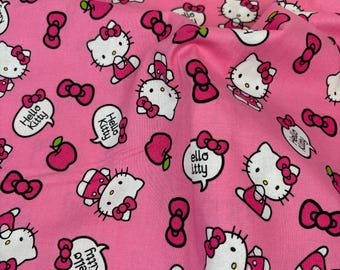 Hello Kitty Fabric Collection 100 % Cotton - Etsy