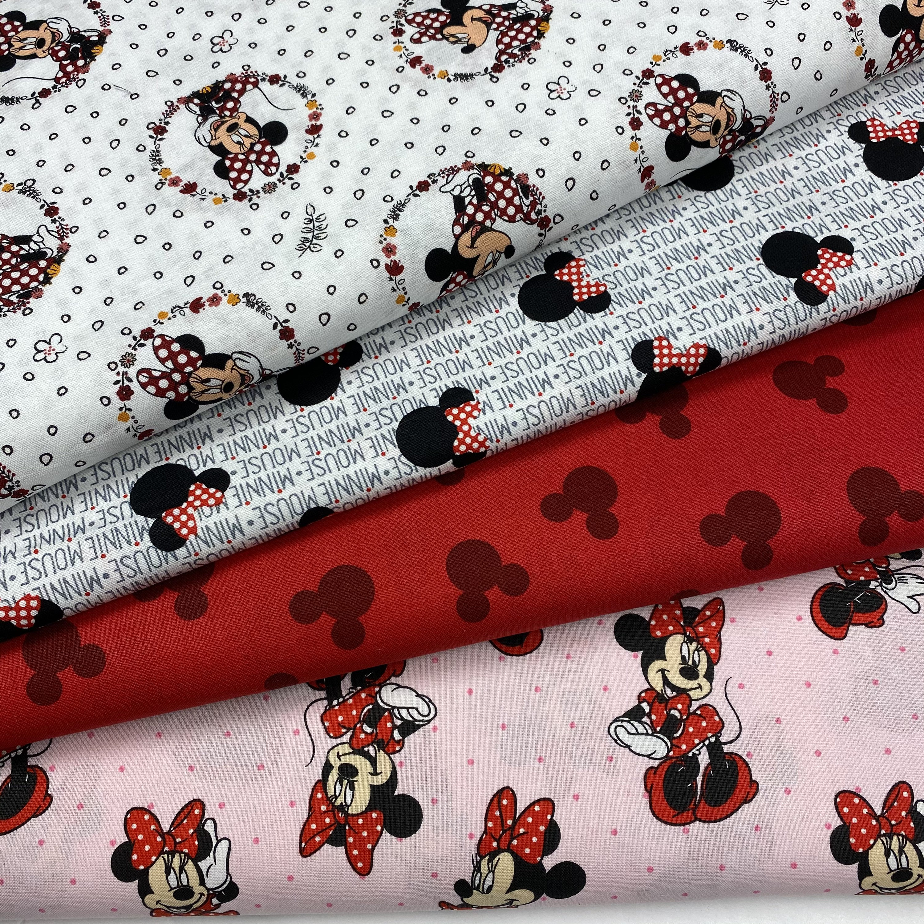 Minnie Mouse and Mickey Mouse Fabric Collection - Etsy