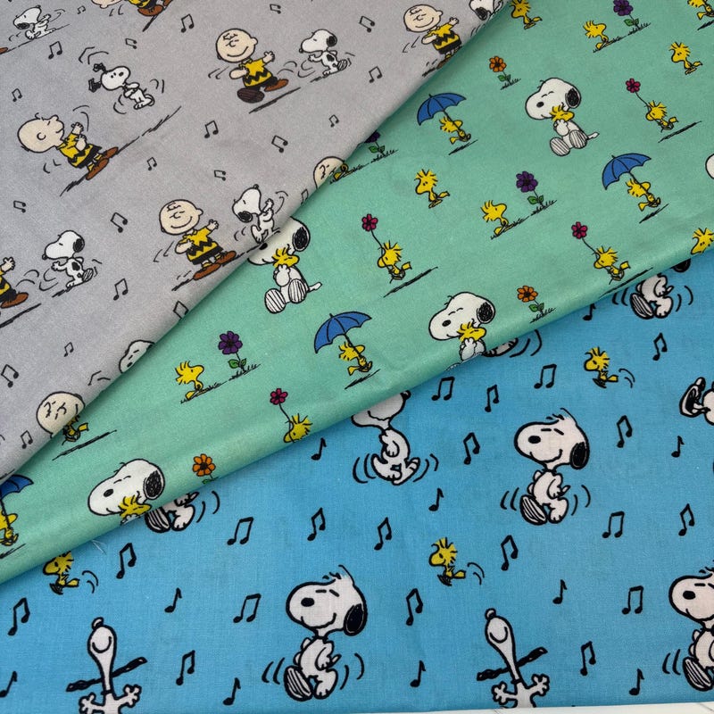 Fabric Snoopy Panels - Etsy
