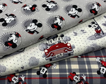 Mickey and Minnie Mouse fabric collection