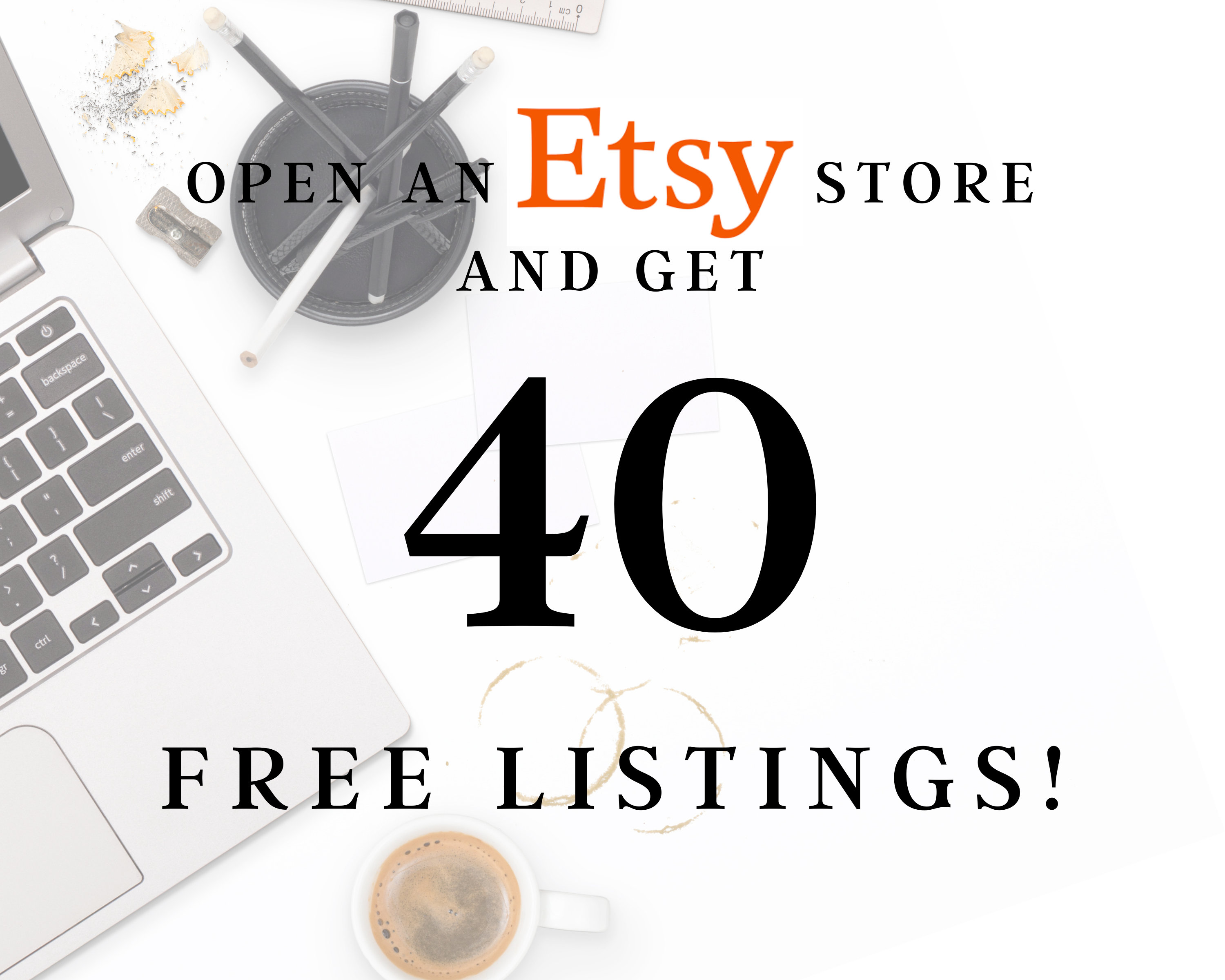 NO PURCHASE NECESSARY 40 Free Etsy Listings for New Stores Etsy España