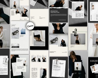Milan Instagram Post & Story Templates | Minimal Canva Editable (160 designs)