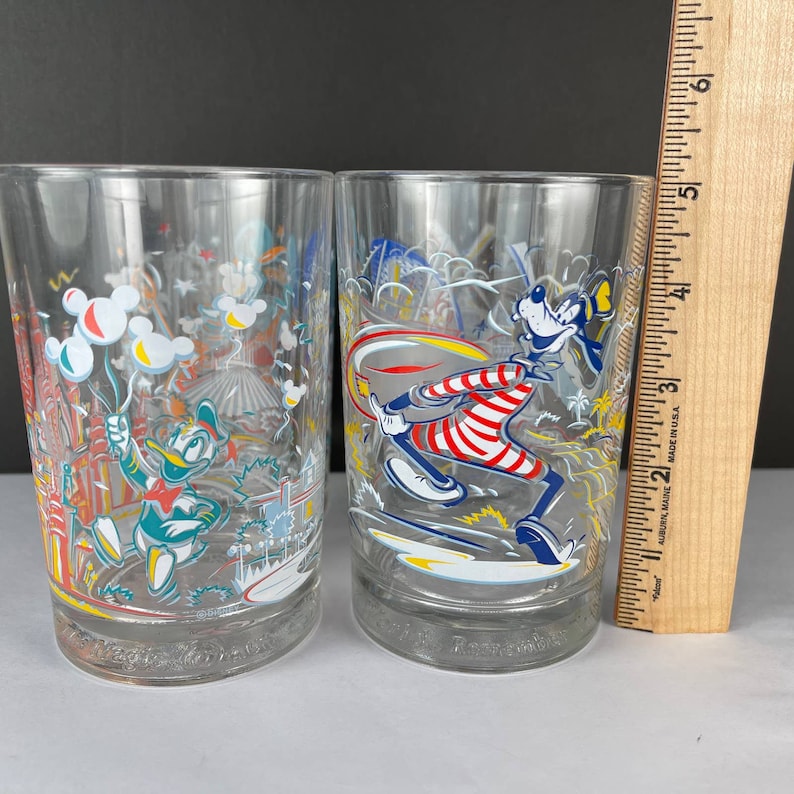 Disney World 25th Anniversary Set of 4 Glasses