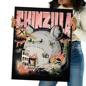 CHINZILLA Metal Print Gift Chinchilla Holders Chinchillas Owners Funny Chinchilla Saying Aluminium Print Chinchilla Gift Chinchilla Girls
