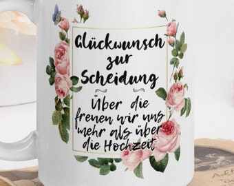 Echtscheiding | Cup Grappig gezegde voor gescheidenen