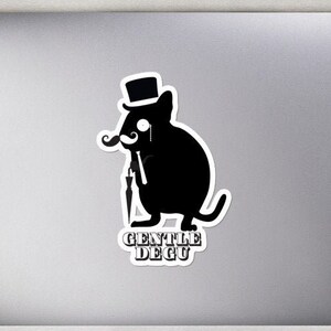 Zachte Degoe | Vinyl sticker voor proefhouders | Degu Silhouette | Cadeau voor houders van Octodon Degus | Vinyl sticker met grappig gezegde