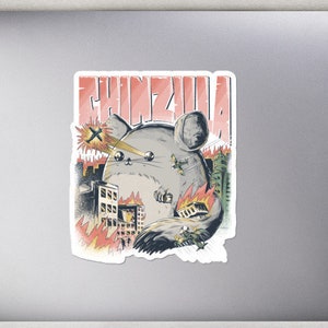 | CHINZILLA Sticker Chinchilla Spreuken Lijm Grappige Chinchilla's Sticker Chinchilla Gift Kawaii Chinchilla Vrouwen Meisje