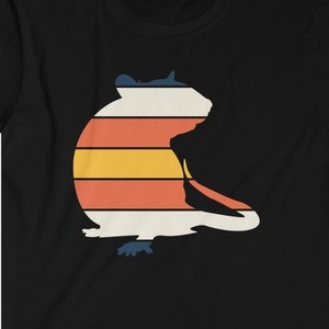 Rats Vintage Style Unisex Softstyle T-Shirt Pet Rat Silhouette Tee for Fancy Rat Owners Rat Saying Rat Gift Girls with Rats