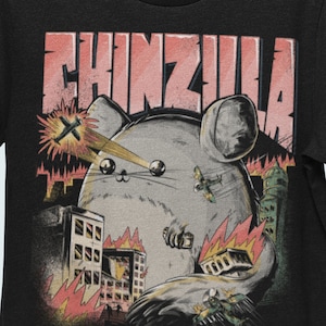 Funny Cool CHINZILLA Shirt | Gift For Chinchilla Holders | Chinchillas Owners Funshirt | Short-Sleeve Unisex T-Shirt | Cute Dangerous Rodent