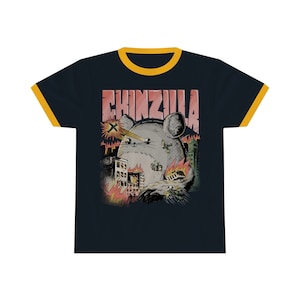 Chinzilla Unisex Ringer T-Shirt Funny Chinchilla Saying Chinchilla Woman Chinchilla Gift Shirt Chinchilla Girls Chinchillas Ringer Tee