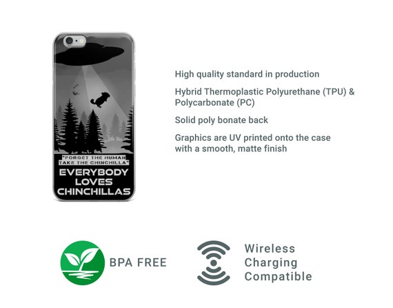 Chinchilla Abduction Ufo Alien Abduction Iphone Case Etsy