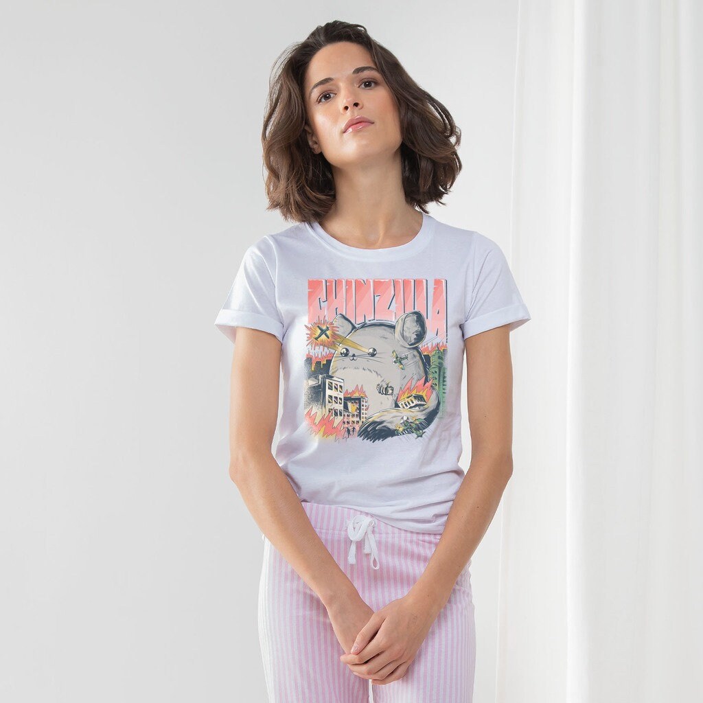 Funny Cool CHINZILLA | Women's Long Pant Pajama Set | Gift For Chinchilla Holders | Chinchilla Owners | Cute Dangerous Chinchillin Rodent
