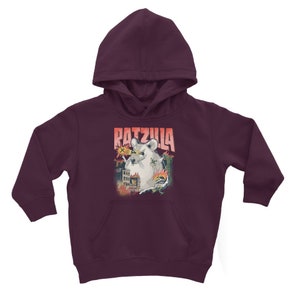 Funny Cool RATZILLA Classic Kids Hoodie Gift For Fancy RAT Holders Rats Owners Pullover for Children Cute Dangerous Rodent Monster image 2