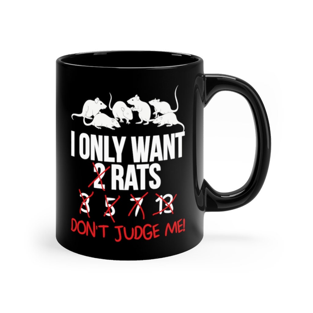 Funny Rat Saying Pet Rat Gift Black Mug 11oz Fancy Rat Etsy UK