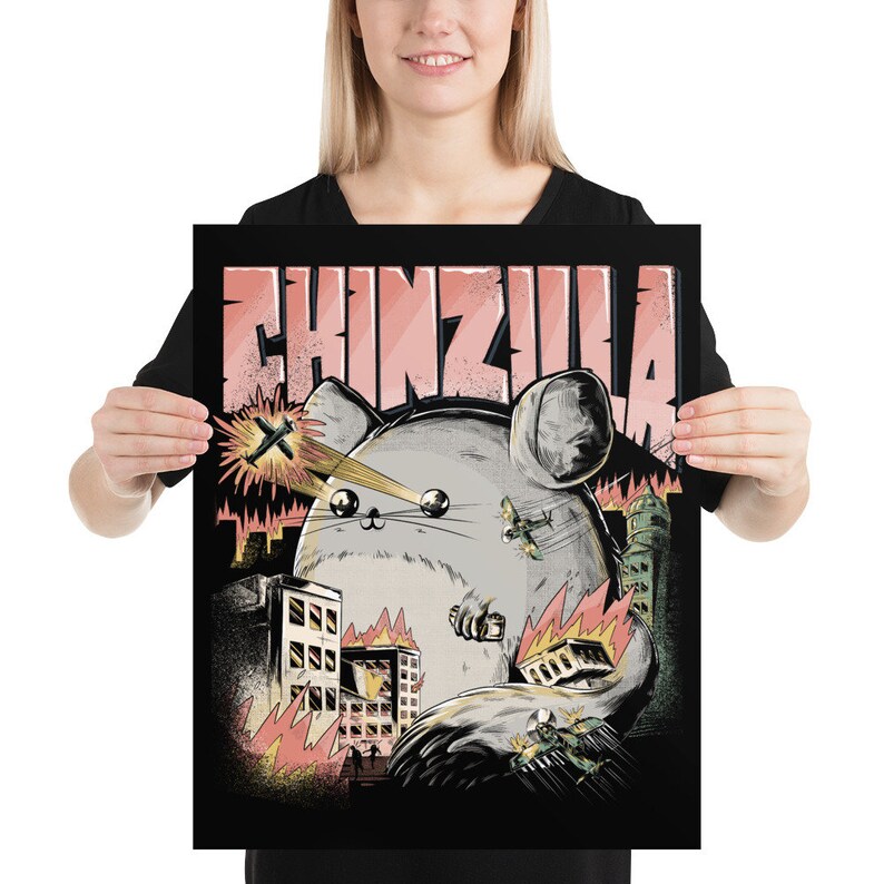 Funny Cool CHINZILLA | POSTER | Gift for Chinchilla Holders ...