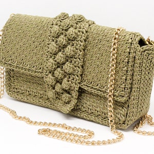 Bridesmaid gift, crochet handbag for summer wedding, personalized evening clutch