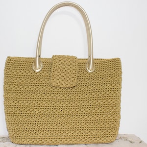 Big shopping crochet bag, everyday bag, personalized bridesmaid bag