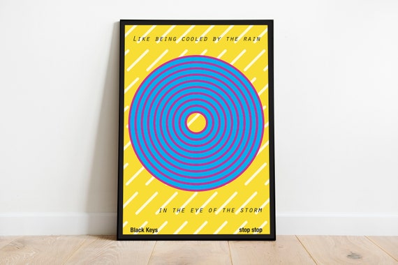 Black Keys Stop Stop Music Poster Wall Art Typography Lyrics Graphic Design Print College Dorm University Bedroom Digital Printable