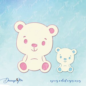 Cute Bear SVG cut, Bear  SVG, Clipart Bear cut file Silhouette, file per Cricut, vettoriale, Svg, Dxf, Png, Eps, Design