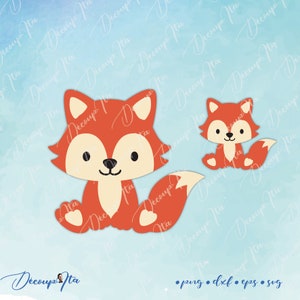 Fox SVG cut, Foxy SVG, Clipart Fox cut file Silhouette, Cricut file, vector, Svg, Dxf, Png, Eps, Design, cute animal, t-shirt