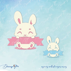 lapin SVG cut, lapin SVG, Clipart lapin cut file Silhouette, file per Cricut, vettoriale, Svg, Dxf, Png, Eps, Design