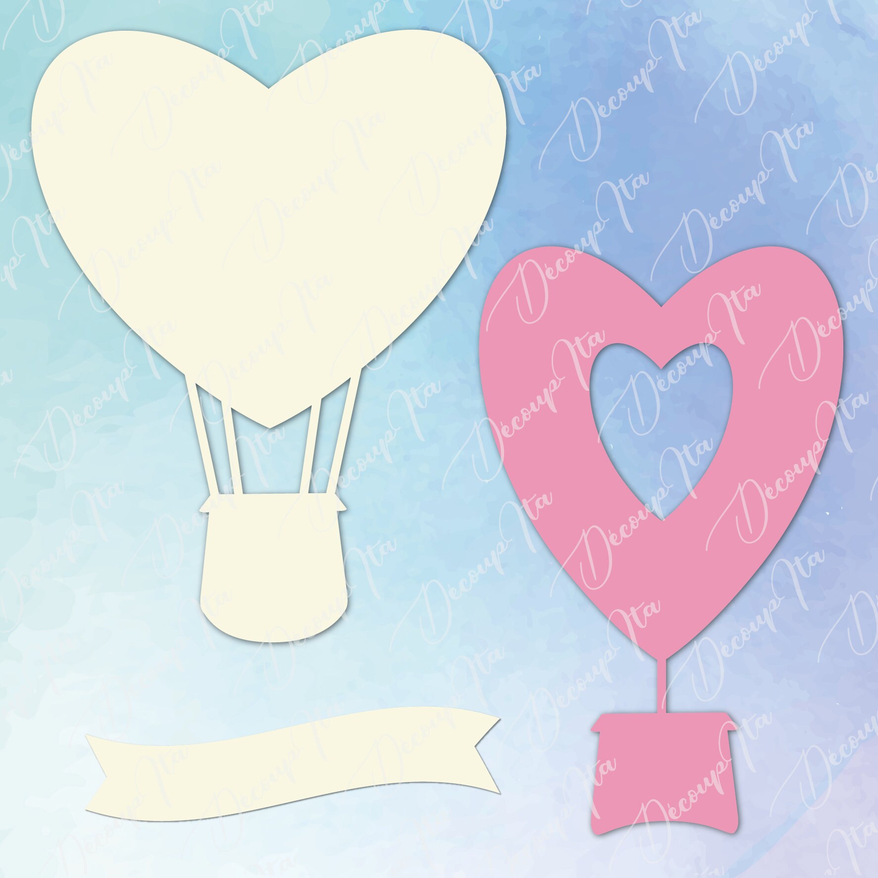 Hot Air Balloon SVG Cut File Hot Air Balloon Clipart Cut - Etsy
