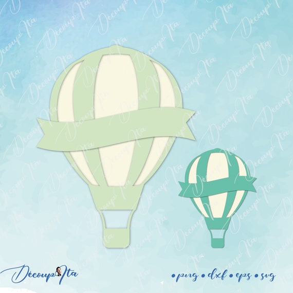 Hot Air Balloon SVG Cut File Hot Air Balloon Clipart Cut - Etsy