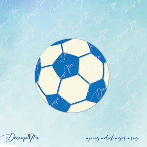 Soccer ball SVG cut, Football gol SVG, Clipart soccer sport ball cut file Silhouette, file per Cricut, vector, Svg, Dxf, Png, Eps, Design