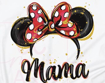 Mama Mouse Png, Headband Mama Png, Disney Family Png, Cool Mother's Day Png, Magical Kingdom Party Png, Disney Mouse Png, Mini Mouse Mom Png