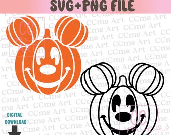 Muis hoofd Svg Png, Halloween pompoen muis hoofd Svg, pompoen Svg, Halloween svg, Thanksgiving Gift, Halloween svg, gesneden bestanden voor Cricut