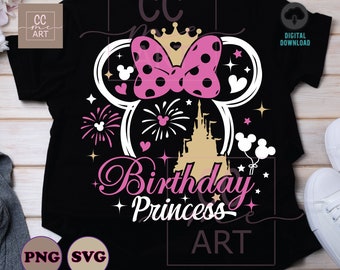 Princess Png, Princess Clipart, Birthday Princess Svg, Birthday Girl Svg, Magical Kingdom, Princess Svg, Magic Kingdom Princess