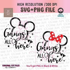 Bundle Gangs All Here Svg, Family Trip 2025 Svg, Family Vacation Svg, Family Trip Svg, Vacay Mode Svg, Magical Kingdom Svg