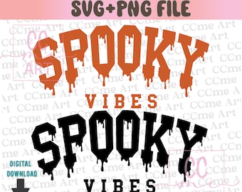 Vibraciones espeluznantes, SVG, PNG, temporada espeluznante, sudadera de otoño, camiseta de Halloween, SVG de Halloween, SVG de moda, SVG popular, SVG retro, SVG de bruja
