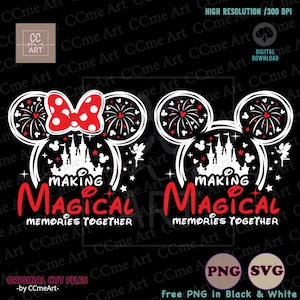 Family Trip 2025 SVG Bundle: Mickey and Minnie Mouse Ears (Digital Download