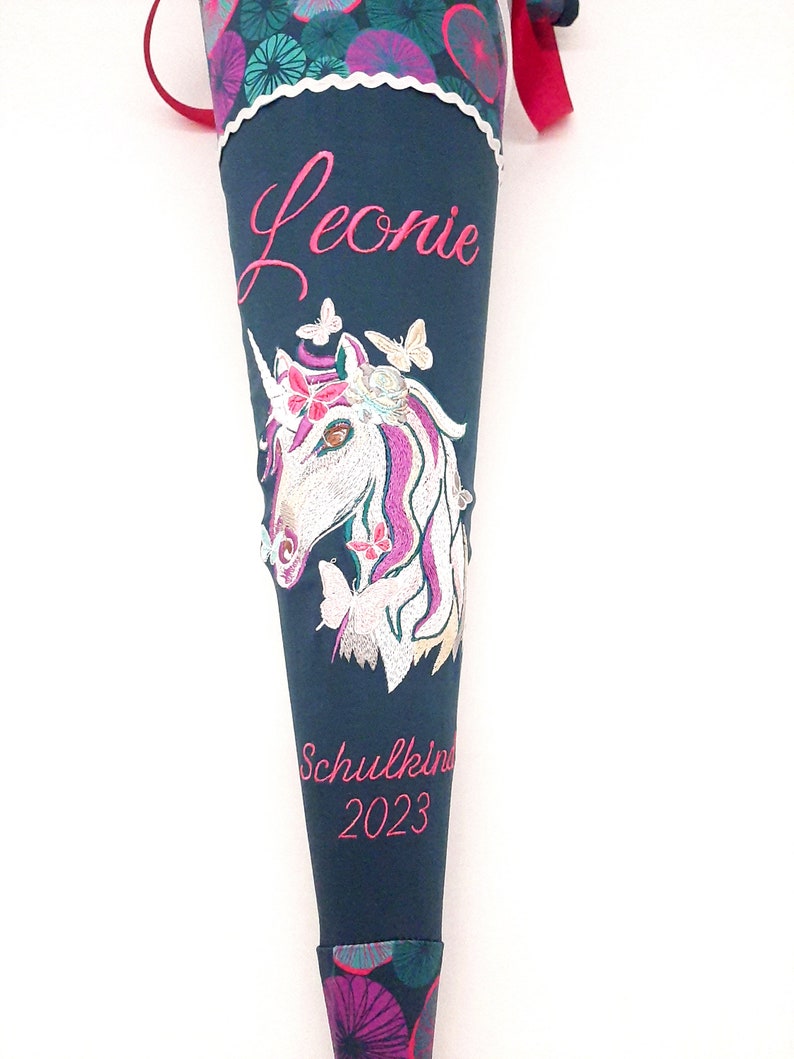 Unicorn school bag, suitable for the Ergobag Coral Bear, fabric sugar bag, among others image 4