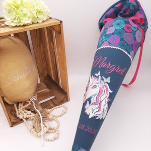 Cartable licorne, adapté à l'Ergobag Coral Bear, sac à sucre en tissu, entre autres