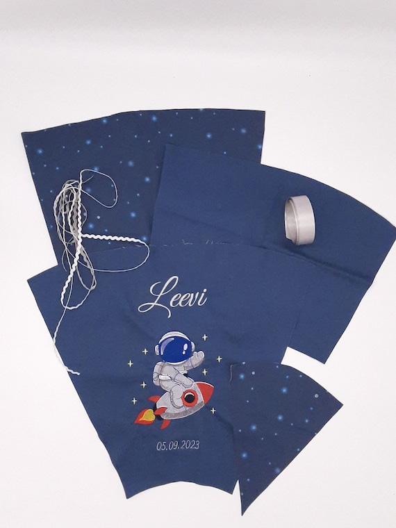Kit de couture DIY cartable astronaute sur fusée adapté à l