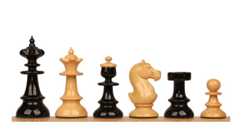 Old Vienna Chess Pieces V2.0 – Exquisite Reproduction in Ebonized and  Antique Boxwood (3.75 King) Crafted with precision and attention…