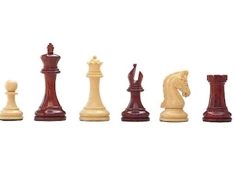 Szachy Sinquefield Imperial Staunton, figury 3,75" King in Bud Rosewood, potrójnie obciążone