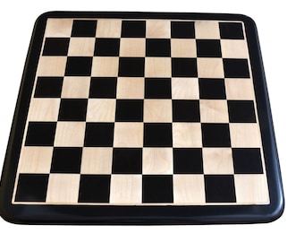 Wooden Chess Board in Ebony wood/Boxwood 21"(55mm square)