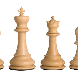 Sultan Staunton Luxury Chess Pieces -  Boxwood & Budrosewood(Padauk wood)