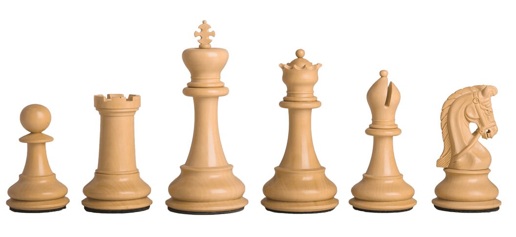 4.6 Spartacus Luxury Staunton Chess Pieces Only Set Bud 