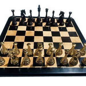 New Brass Chess Pieces 4&quot; Brass and Antique pieces only