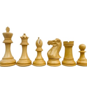 Ultimate wooden chess pieces 4&quot; in Ebony wood