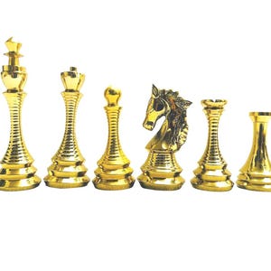 New brass Solid  Chess Pieces 4&quot;