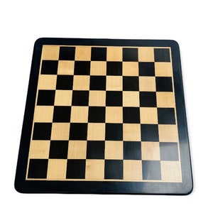 18&quot;- 45 MM Ebony Wood Chess Board