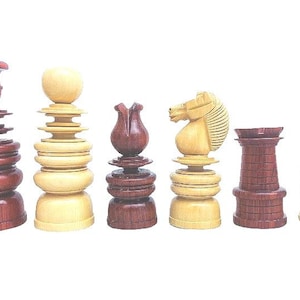 Set di pezzi degli scacchi Calvert Staunton da 4,3&quot; - Palissandro e bosso - Pesanti