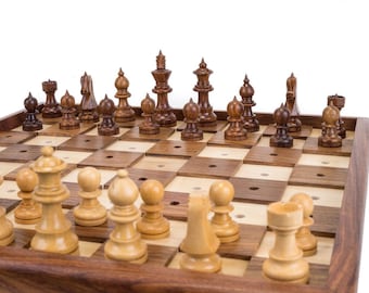 10&quot; Blind wooden Chess set