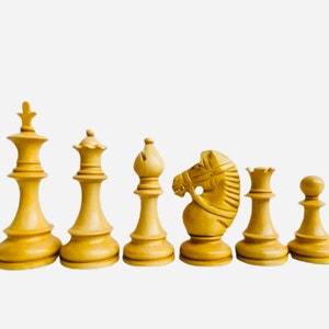 Flower Hippo Bridal 4&quot;wooden chess pieces in Rosewood